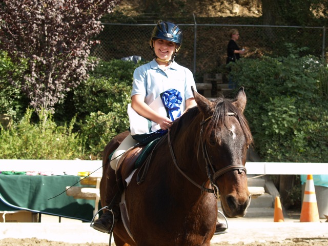 Emily First Place Level 1 Equitation